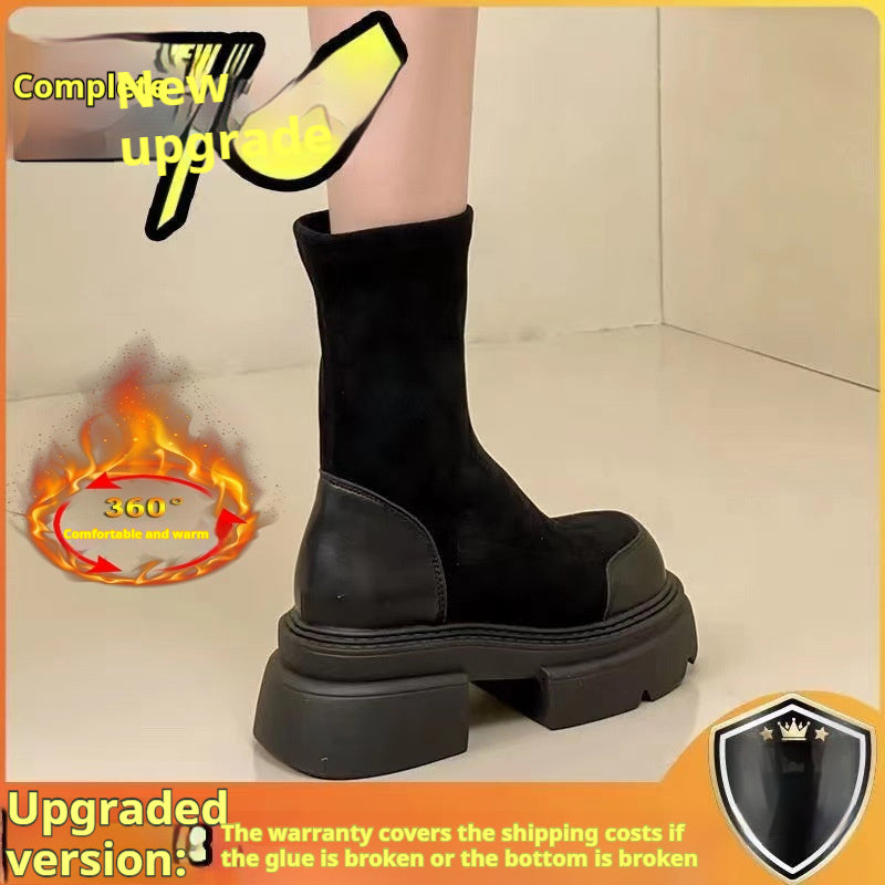 Martin Boots Damen All-Match-Stiefel mit dicker Sohle