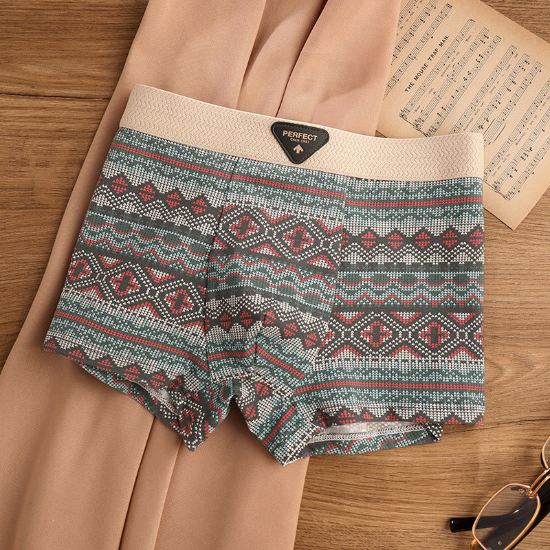 Men's Sports Trendy Underwear Breathable Antibacterial Boxer Shorts