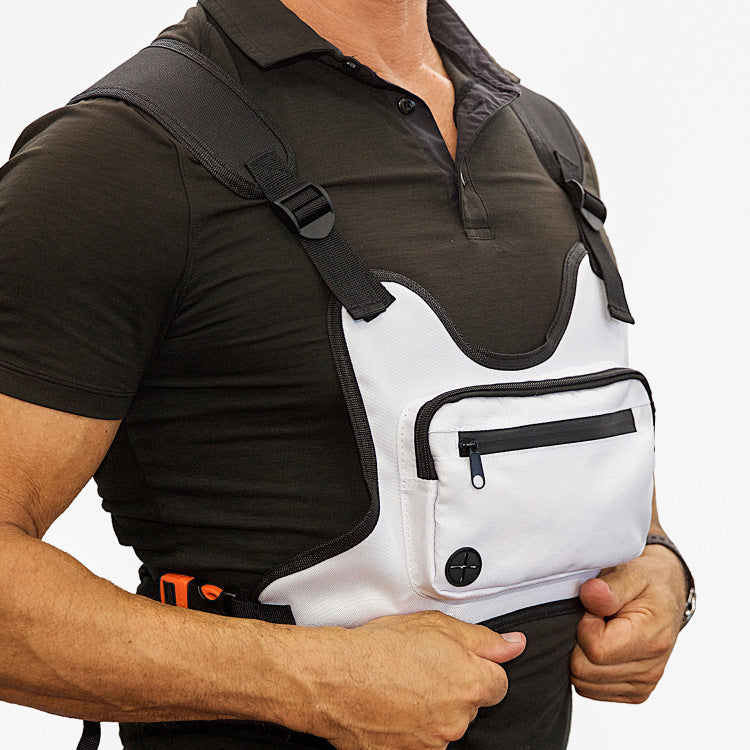 Fitness Weste Tasche Sport Lauf Brust Taschen