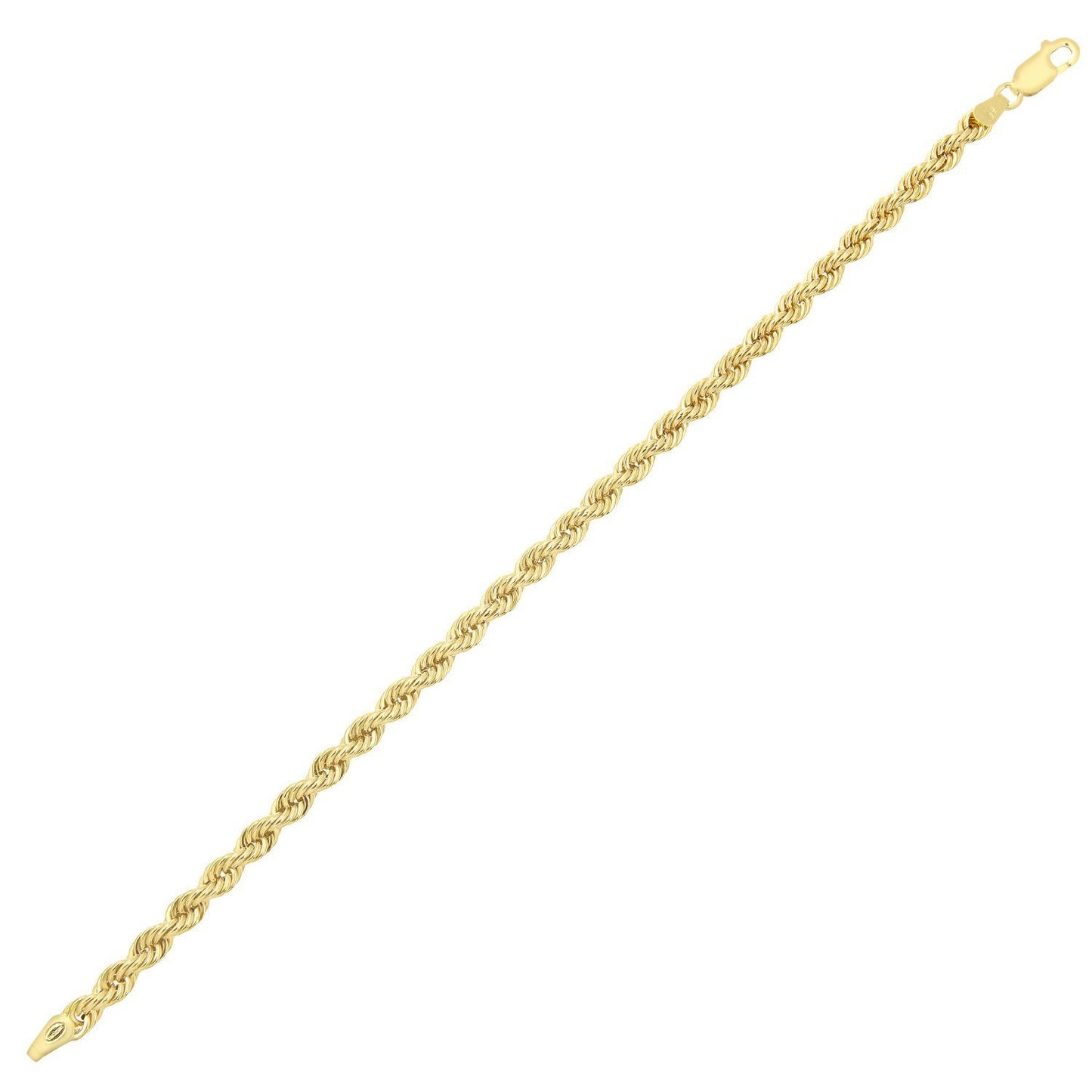 14 karat 585 Gold Kordel Armband Gelbgold 3.80 mm. Breit (19)
