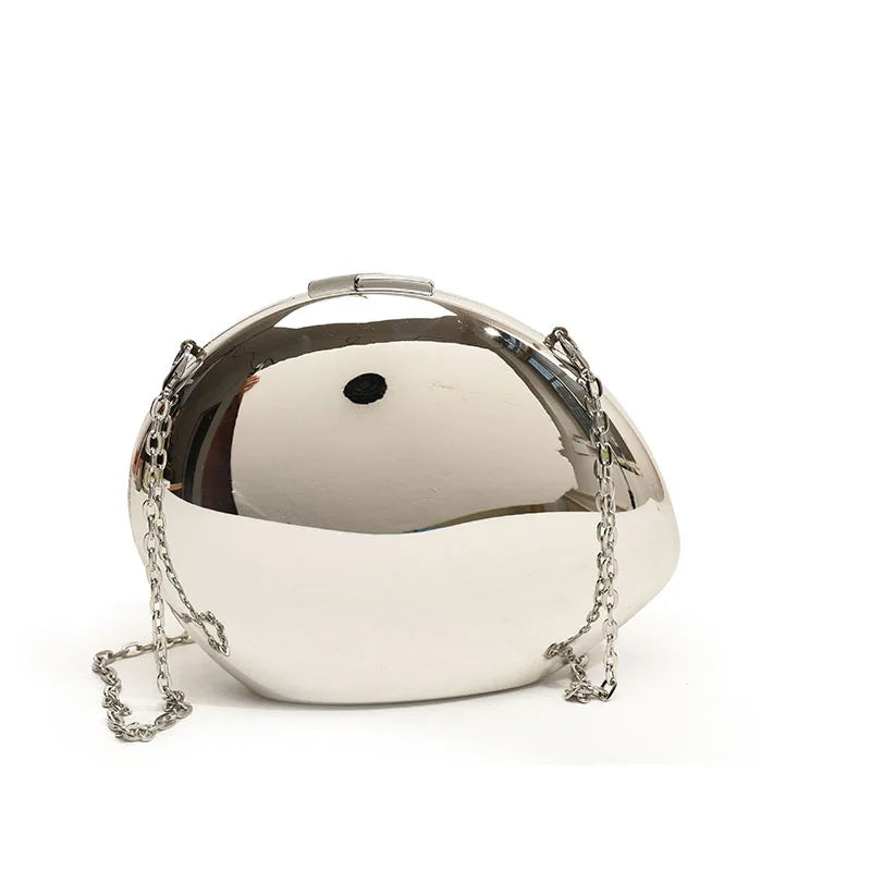 Golden Acrylic Women Hobo Bags Luxury Designer Clear Beach Handbags Dinner Party Wedding Round Top Handle Evening Clutch Purse