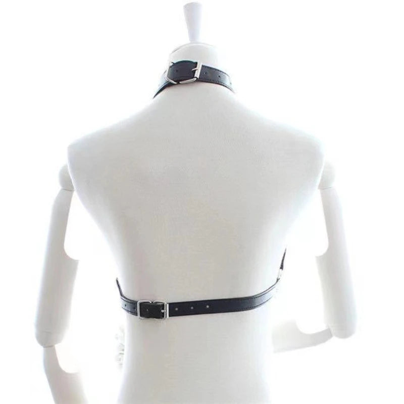 Women’s Leather Body Harness Belt -BDSM Bondage Lingerie,Adjustable Chest Straps,Fetish Intimate Adult Products Sex Toy Clothing