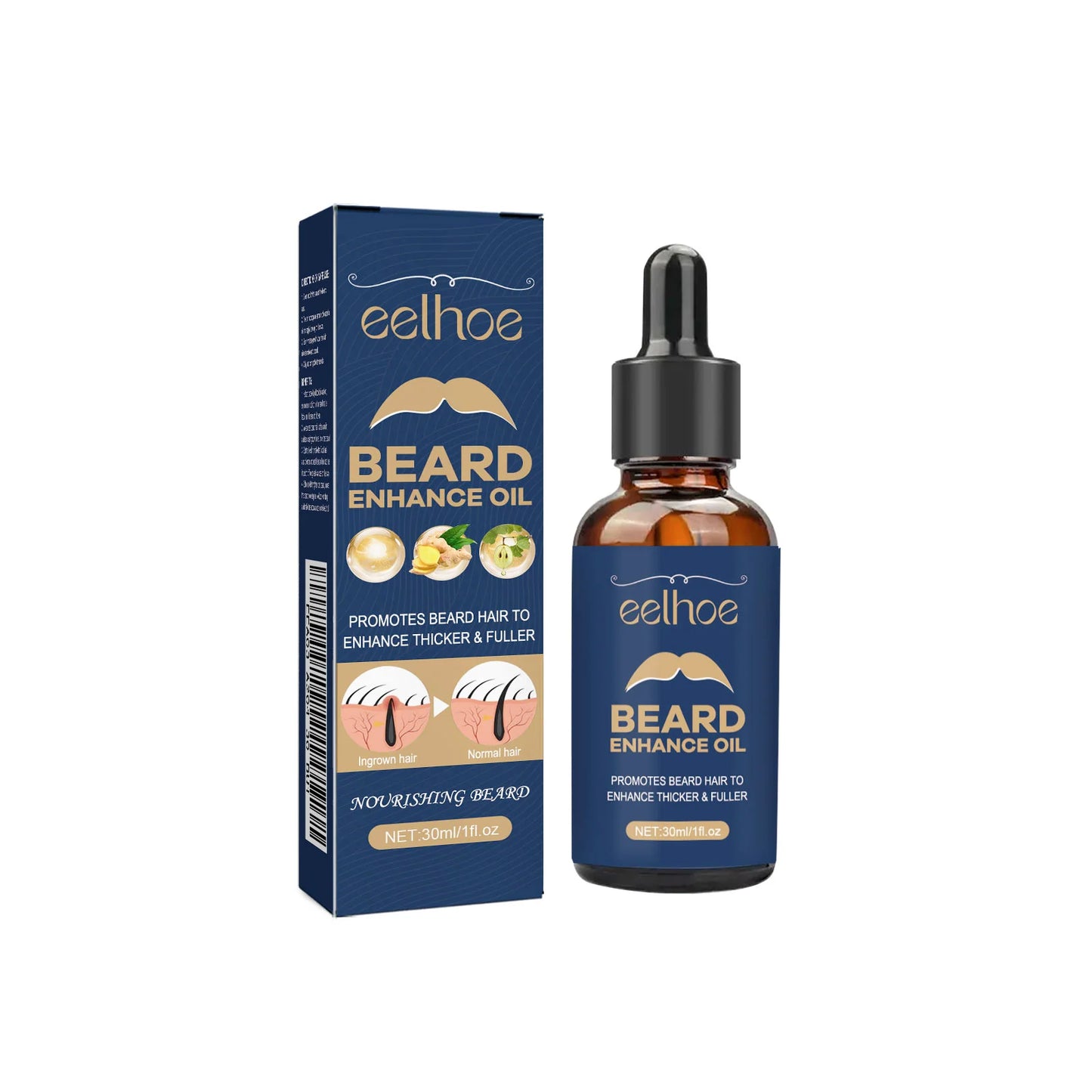 Beard Care Oil Strengthening Moisturizing Softening Nourishing Shiny Nourishing Thickening Oil for Men's Grooming & Beard Care
