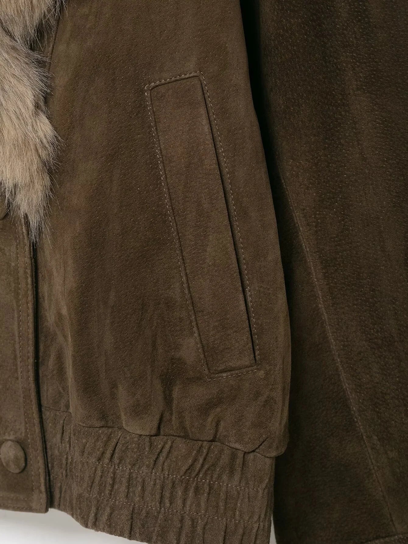 Winter New Women's Casual Fashion Simple Elegant Loose Faux Fur Effect Suede Texture Jacket with Lapel Long Sleeve
