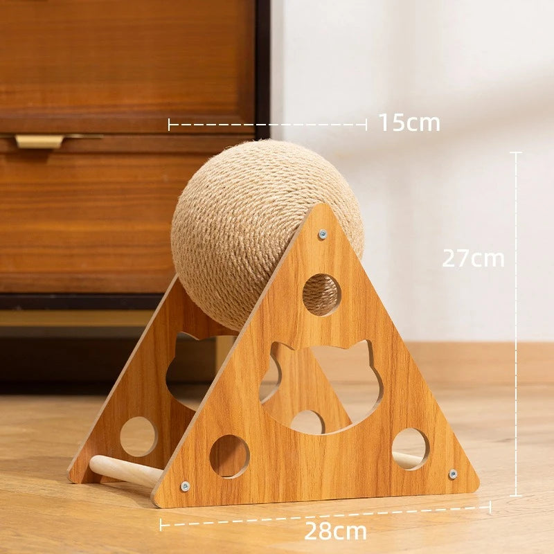 Cat Scratching Ball Toy Kitten Sisal Rope Ball Grinding Paws ToyDurableWear-resistant,no shedding chips Cats Scratcher pet