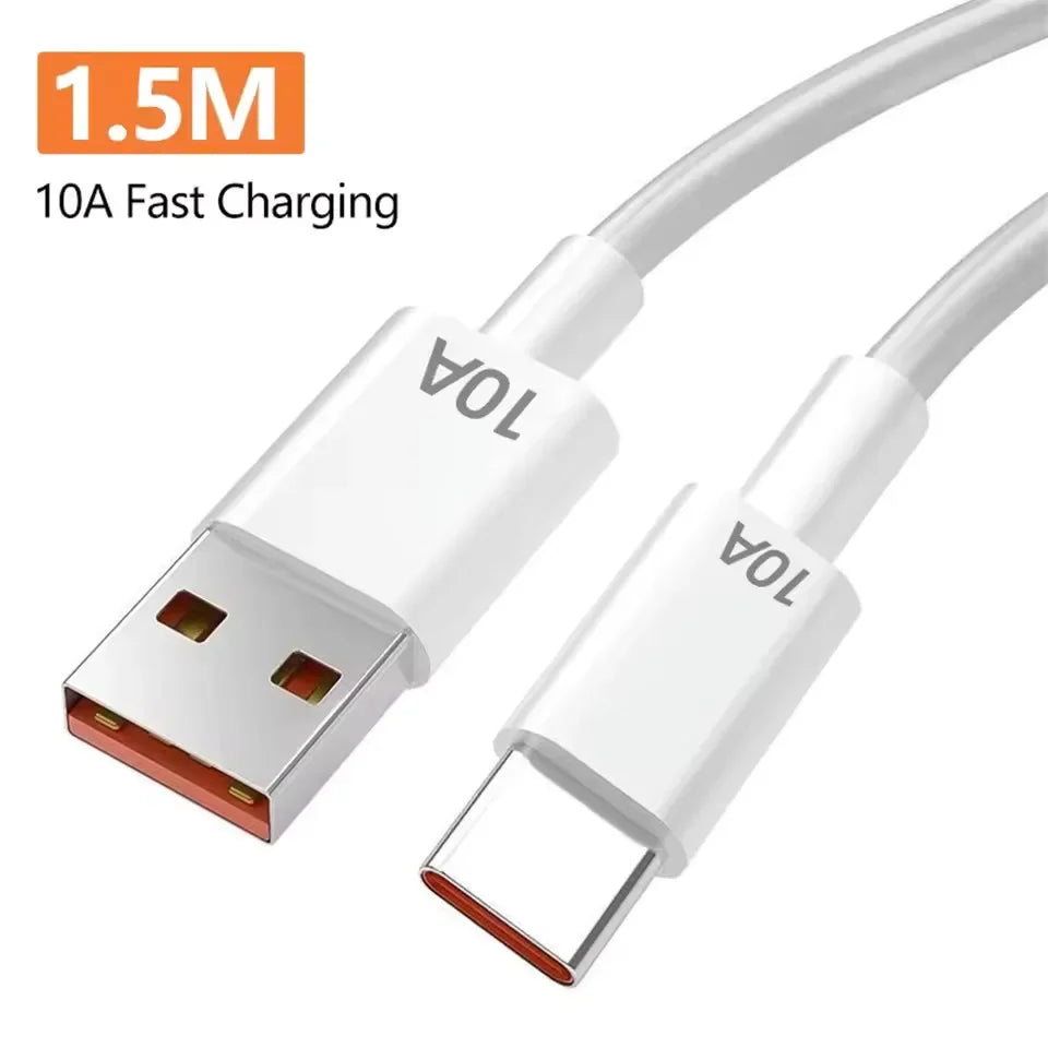 5 in 1 GaN Desktop Charger 240W Fast Charging Adapter 10A USB To Type C Cable 3PD 2 USB Charger For iPhone Samsung Xiaomi