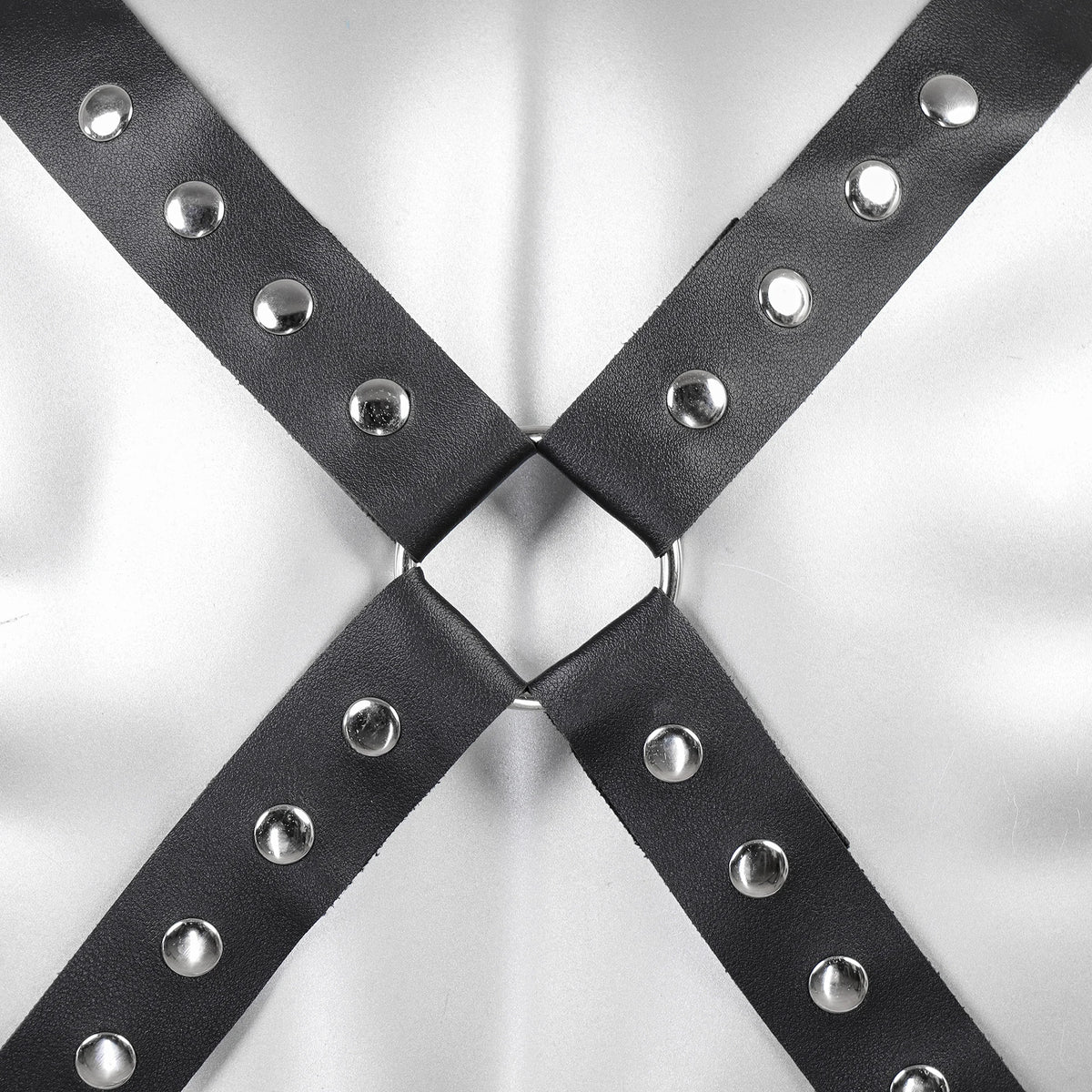 Punk Faux Leather Chest Harness for Men, For Rave Clubwear Masquerade Costume