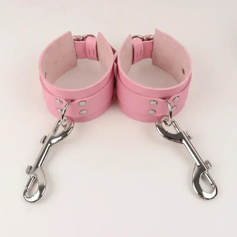 Pink Sexy League Body Bra Women Belt Harness Gothic Leather Garter Harajuku Harness Bra Cage Tight Bondage Adjustable 3 PCS