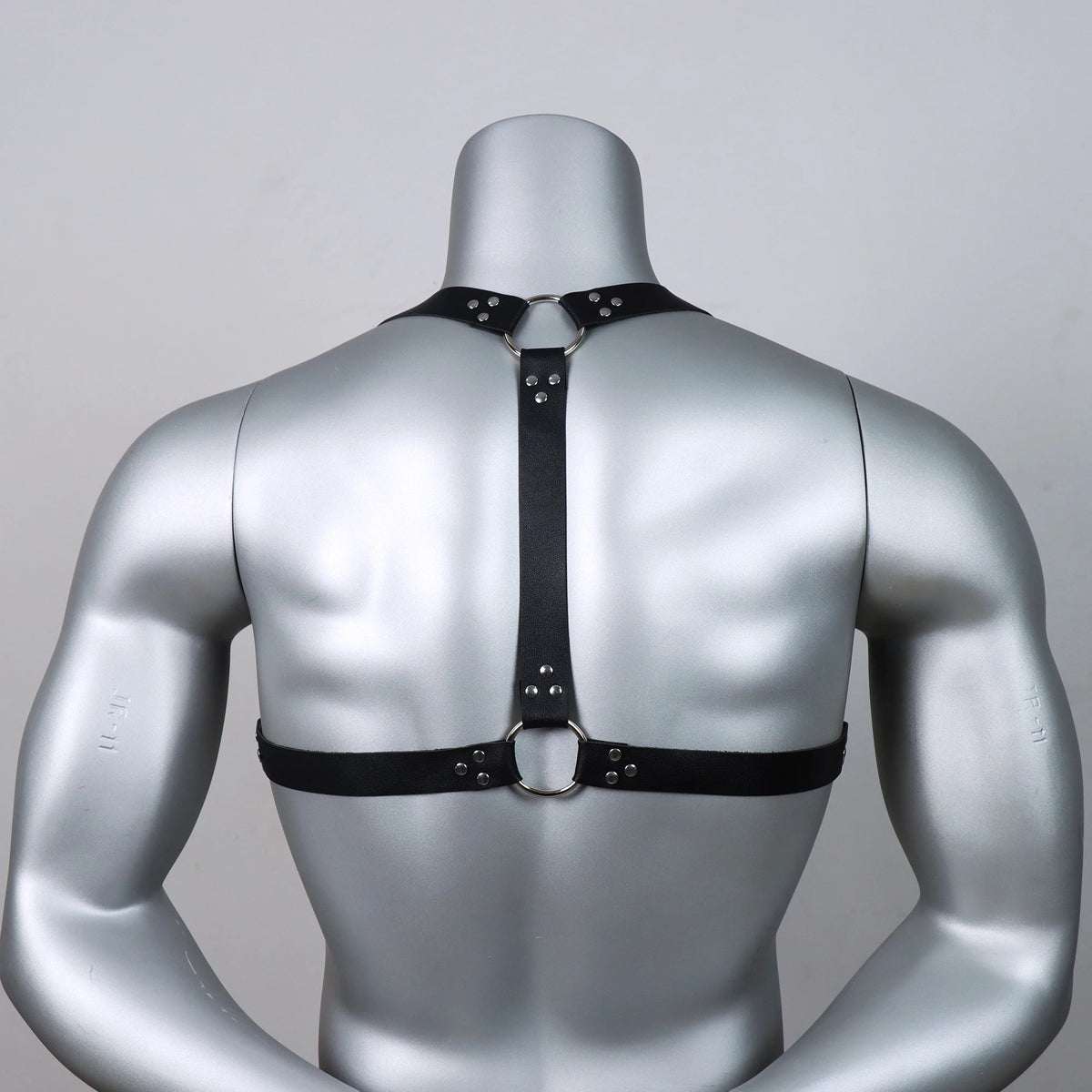 Men Faux Leather Fashion Adjustable Chest Harness Body Belt Harness,Gothic Style Harness, Multi-Point Adjustments