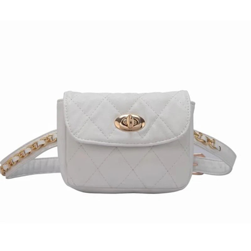 Mihaivina Fashion Leather Waist Bag Women Fanny Chest Bag Pack Femal Plaid Belt Bags Hip Money Travel Phone Pouch Bags