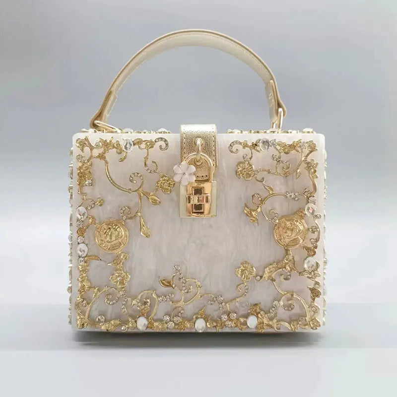 New Hardware Diamond Setting Women Bags Shoulder Crossbody Messenger Luxury Designer Handbags Suitcase Purse Makeup Evening Bags