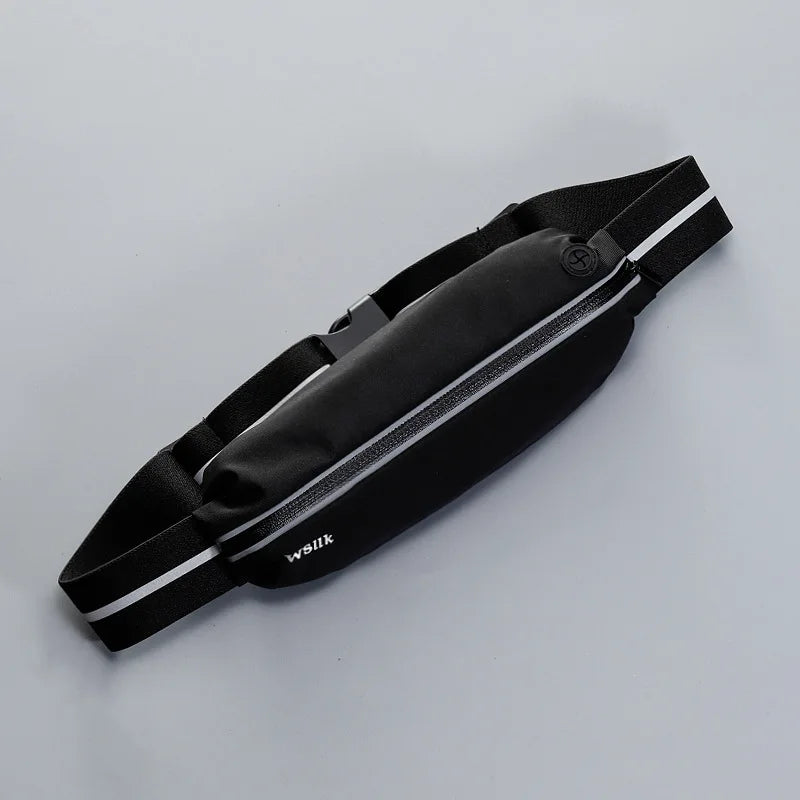 Hidden Sport Running Waist Bag Spandex Men Women Belt Pouch Mobile Phone Storage Case Gym Bum Bag Light Fanny Pack Waterproof