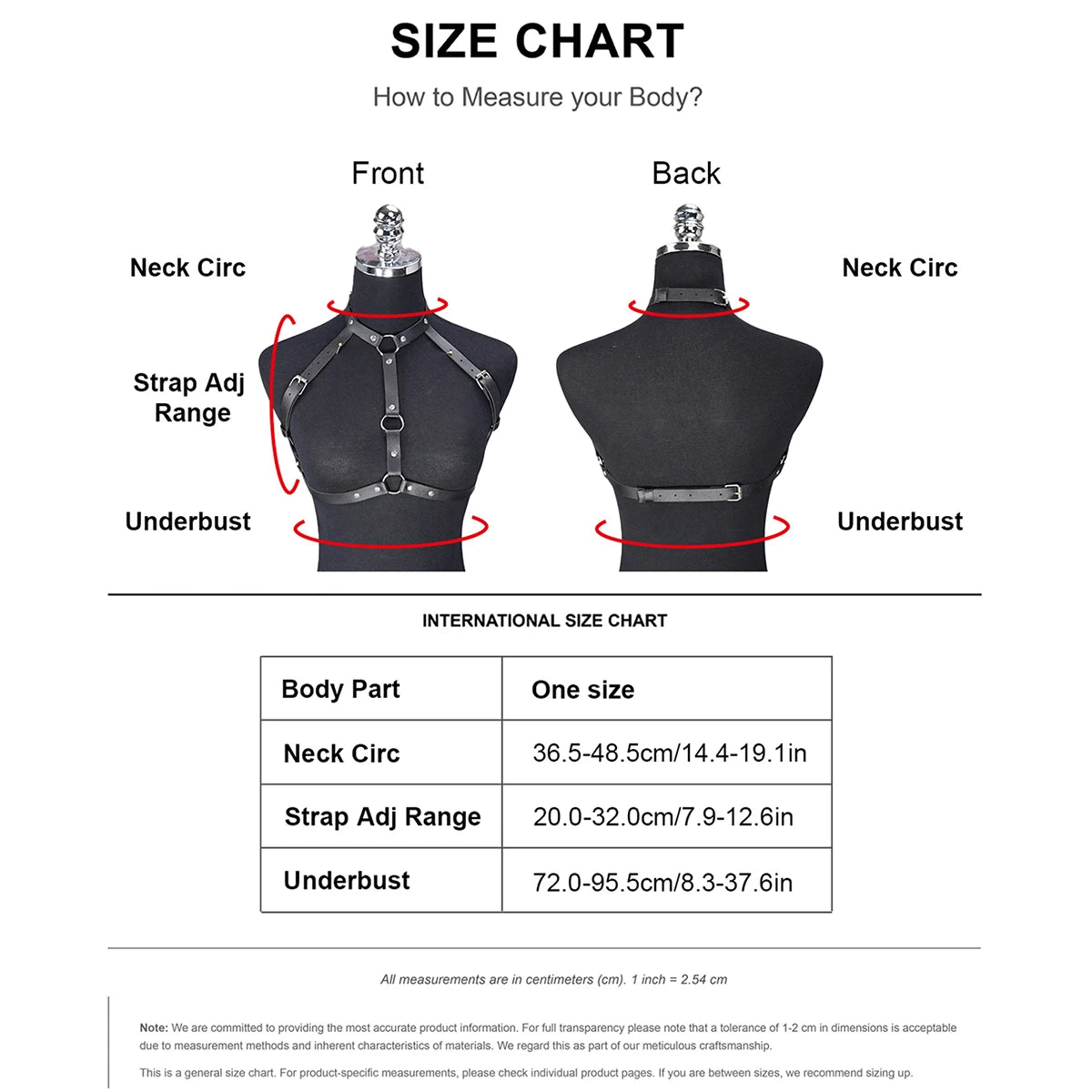Women's Emo Rave Gothic Harness Top - Adjustable Faux Leather Body Cage Bra for Punk Fashion - Black