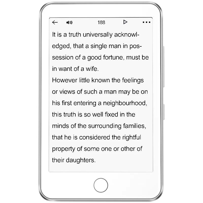 Famue 3.52 Inch Mini E-Ink E-Reader 32GB - Portable E-Book Reader with MP3 Player, Bluetiith 5.3 Classroom Recording & FM Radio