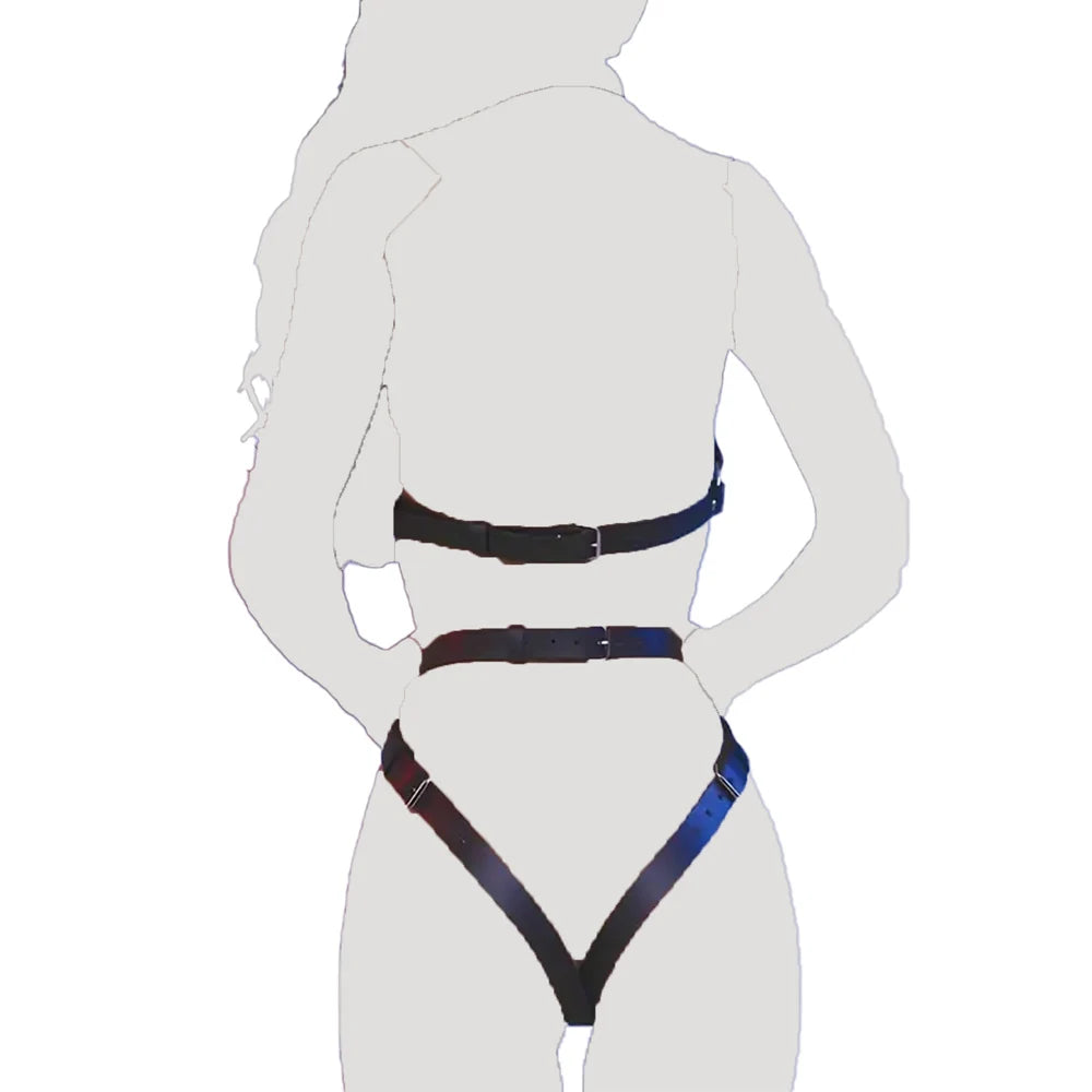 Restraints Harness Women Bondage Fetish BDSM Toy Sexy Leather Harness Erotic Flirting Straps Toys for Couples