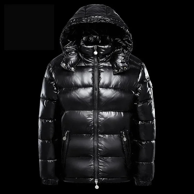 Brand New Men Winter Down Jacket Fashion Warm Hooded Down Padded Coat Quality For Men Male Overcoat Outwear