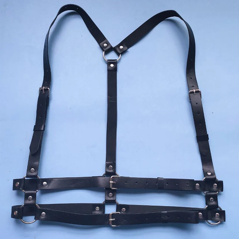 Harness For Men Strap Harness Belt Sexy Shoulder Bondage Chest Lingerie PU Leather Belt Erotic Clothing Exotic Accessories