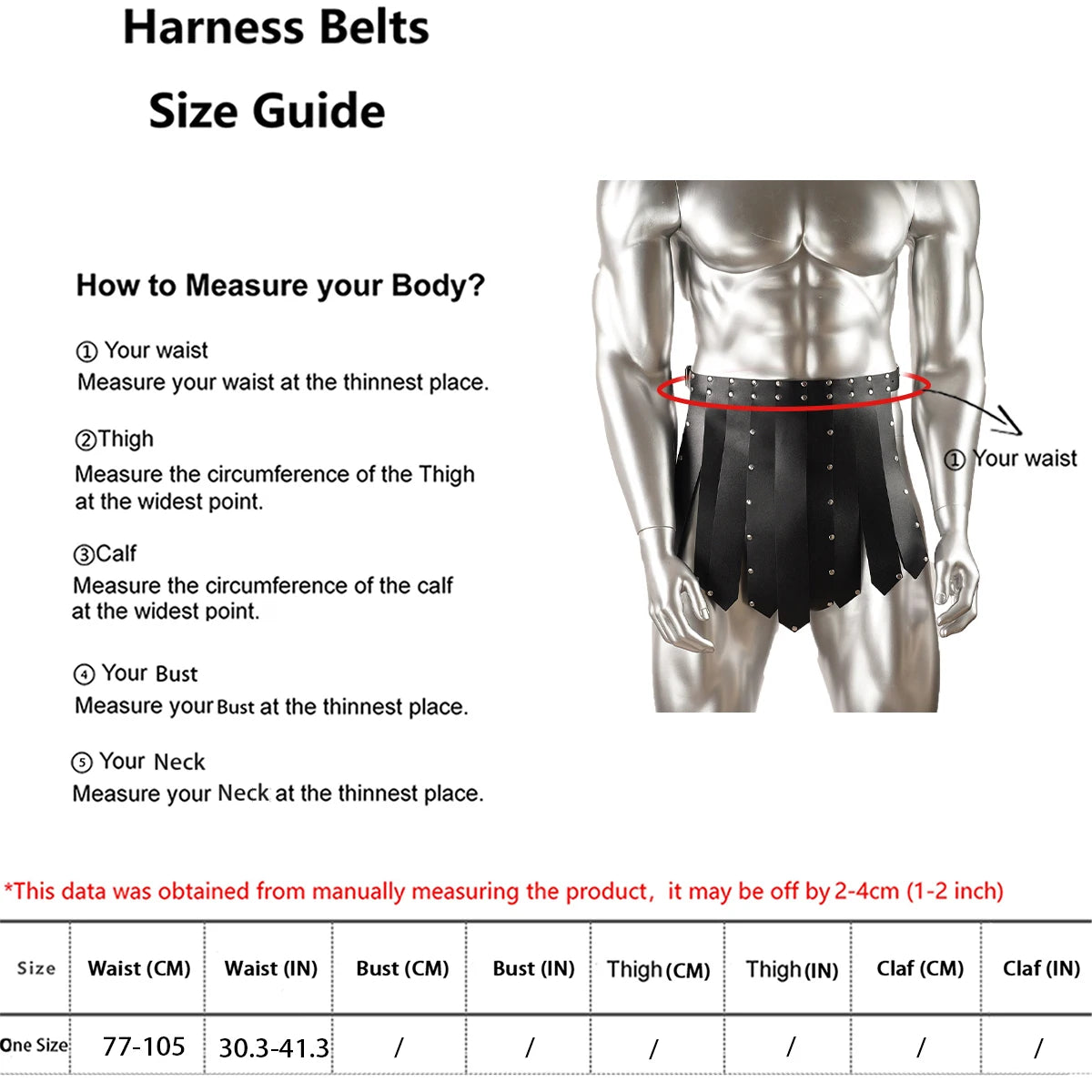 Mens pu leather lingerie harness men Gladiator Skirt and chest men's harness pu leather straps pu leather kilt Harnesses for men