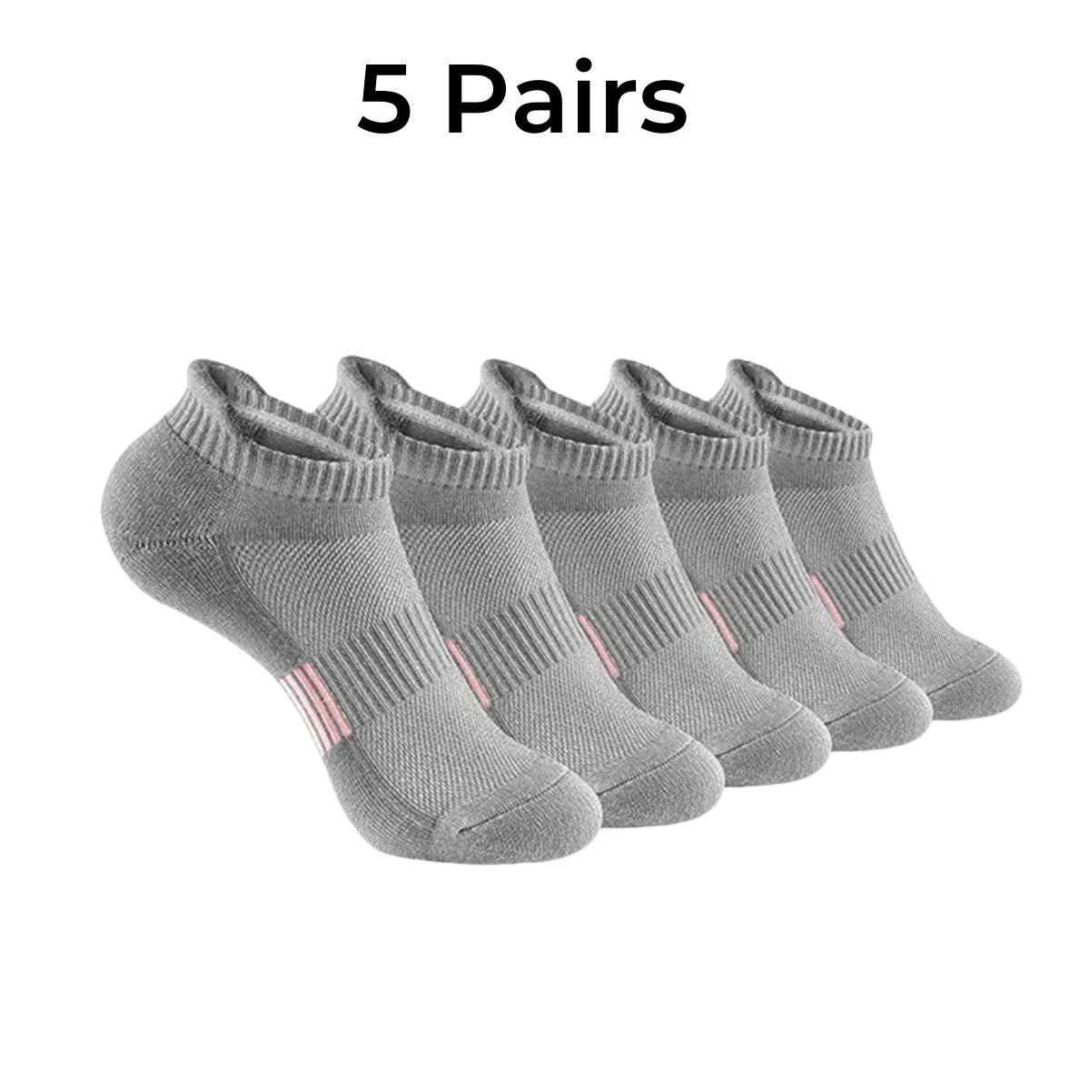 Unisex Athletic Ankle Socks – Heel Tab Design, Stay-in-Place Fit, Breathable Mesh, Ideal for Running