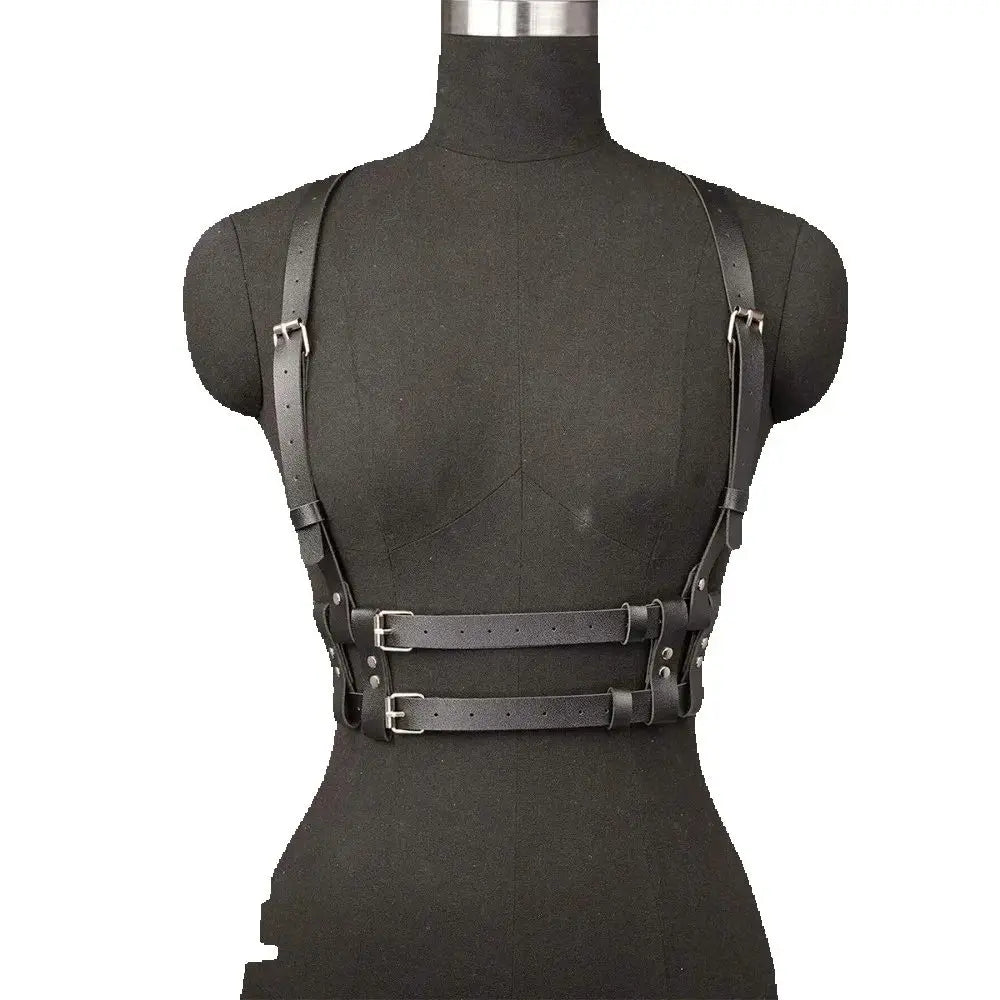 Women's Punk Fashion Belt Street Style Shaping Waistband Suspenders Body Harness Corset Gothic