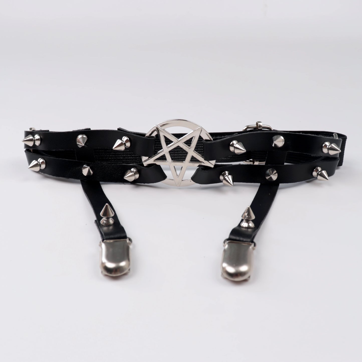 Leg Strap Garter Belt Pentagram Thigh Harness Women Girls Goth Cosplay Accessories Harajuku Egirl Jewelry