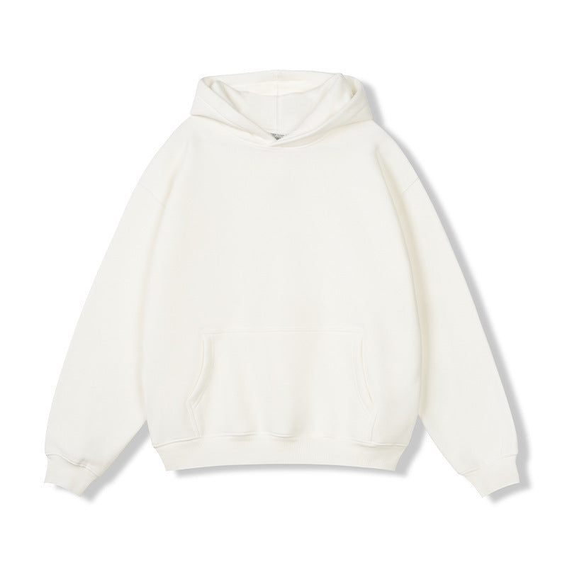 Hooded Sweater Men's Solid Color Loose Thick