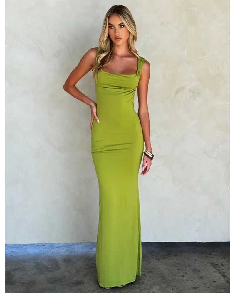 Figurbetontes rückenfreies Kleid Frühjahr/Sommer 2024