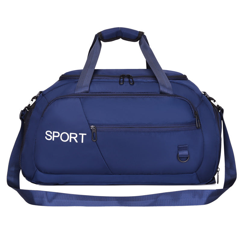 Gepäcktaschen für Frauen Handtasche Oxford Herren Fitness Gym Umhängetasche Wasserdicht Sport Reise Rucksack mit Schuhe Fach