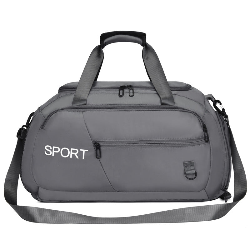 Gepäcktaschen für Frauen Handtasche Oxford Herren Fitness Gym Umhängetasche Wasserdicht Sport Reise Rucksack mit Schuhe Fach