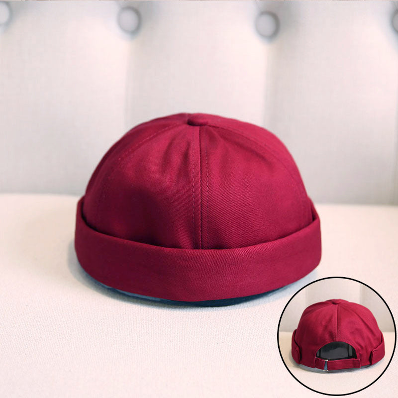 Retro Melon Hat Male Four Seasons Hip-hop Korean Version Of Beret Hat Street Hipsters Hats Without Eaves Landlord Women