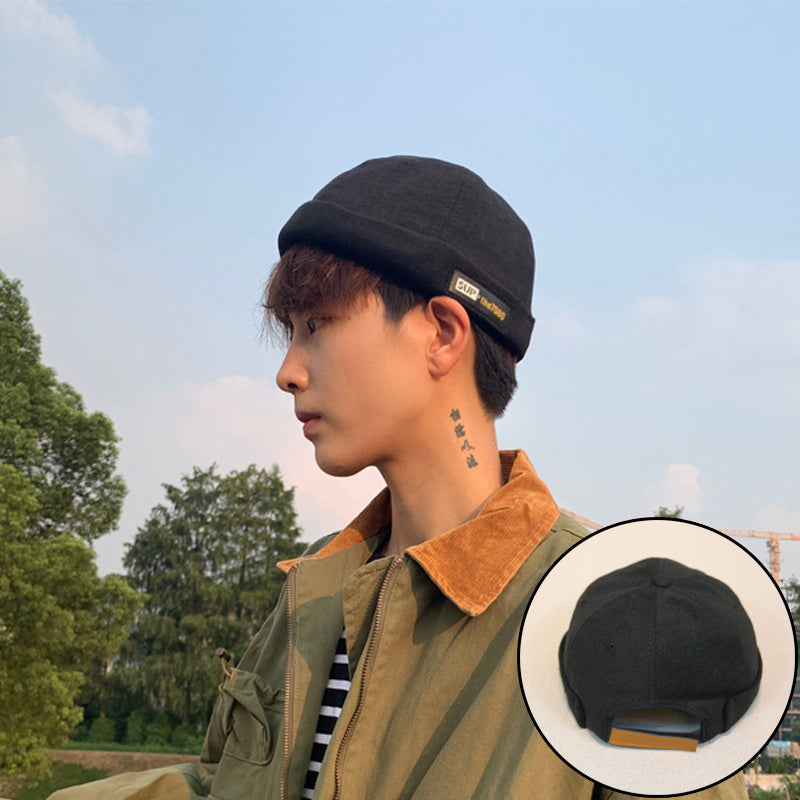 Retro Melon Hat Male Four Seasons Hip-hop Korean Version Of Beret Hat Street Hipsters Hats Without Eaves Landlord Women