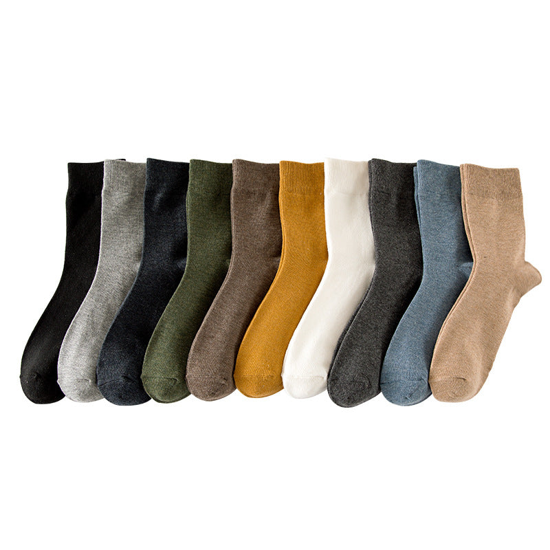 Tube Socks Autumn And Winter Solid Color