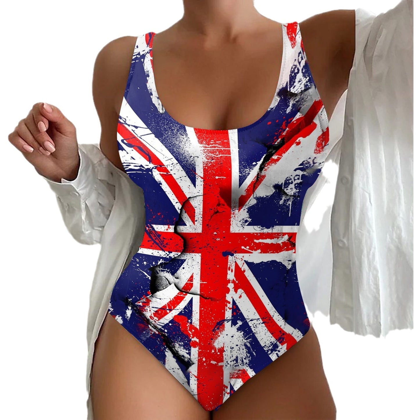 Kreativer 3D-Druck-Bikini-Badeanzug für Damen