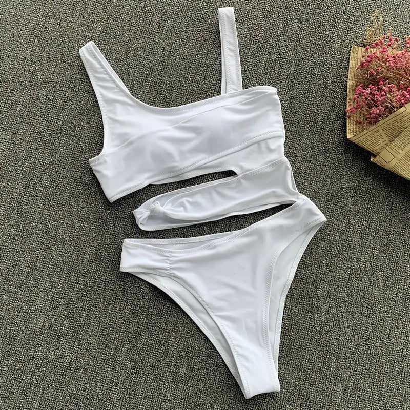 Sexy Bikini Set mit einer Schulter
