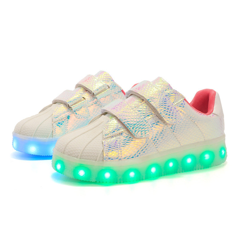 Shell Kopf Bunte Upgrade Mode Cool LED Licht Schuhe