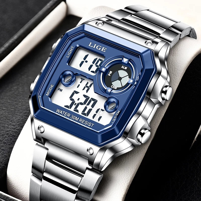 Elektronische Uhr Unisex Uhr Leucht Display Uhr Multifunktionale
