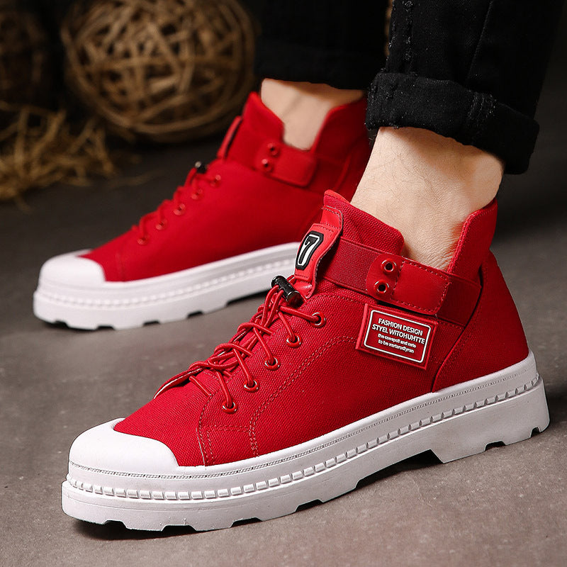 Übergroße Martin-Stiefel aus Canvas