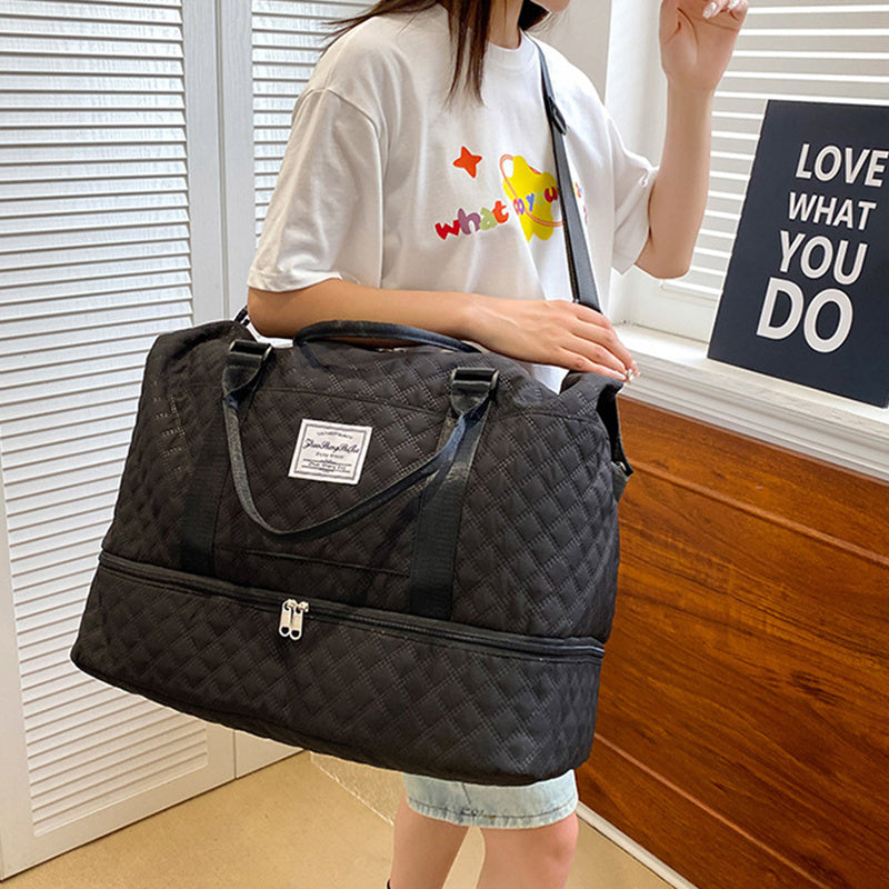 Große Kapazität Totes Reise Duffle Taschen Trocken- und Nass-Trennung Fitness Gym Schultertasche für Weekender Overnight Essentials Mama Handtasche