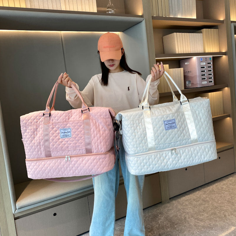 Große Kapazität Totes Reise Duffle Taschen Trocken- und Nass-Trennung Fitness Gym Schultertasche für Weekender Overnight Essentials Mama Handtasche