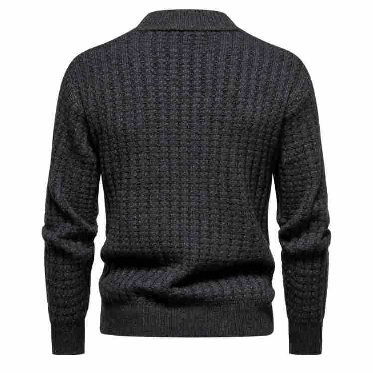 Herbst Herren Strickwaren Einfarbig Rundhals Mode Pullover