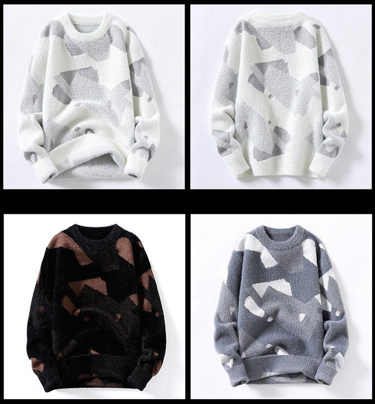 Asian Bay Anti-Nerz Pullover Strickhemd Slim Herren Top Bottoming Shirt Datei