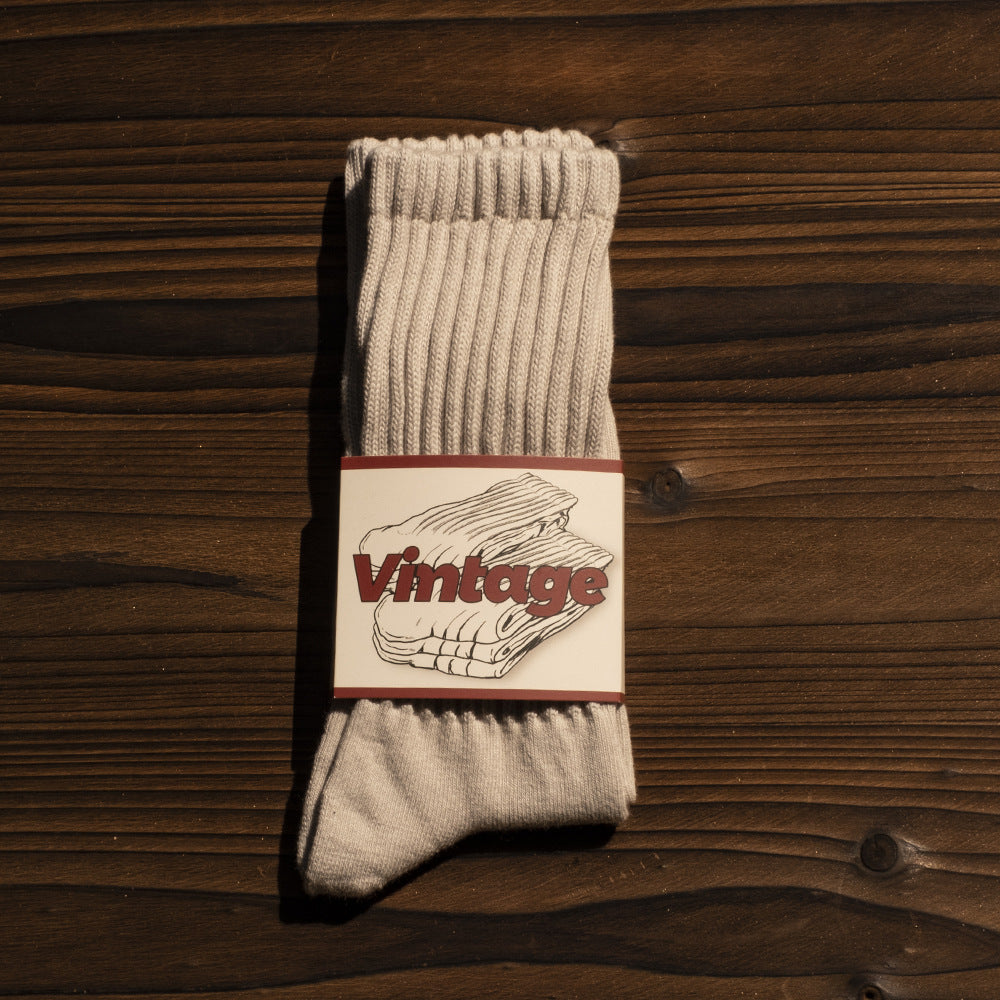Men's Japanese-style Retro American Long Socks Thick Needle Long Tube
