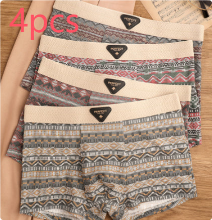 Men's Sports Trendy Underwear Breathable Antibacterial Boxer Shorts