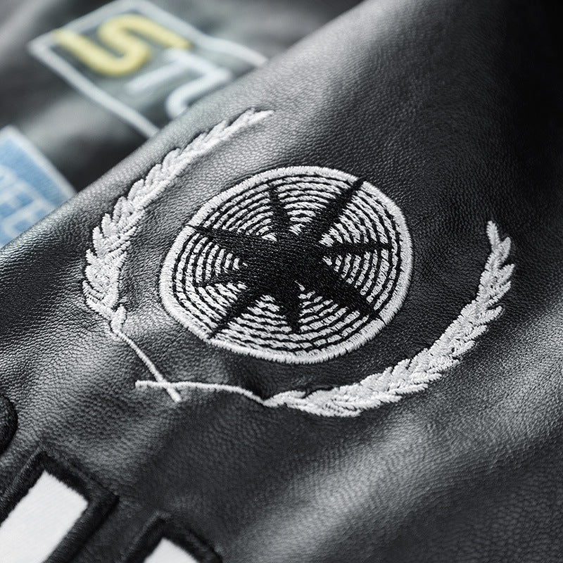 Amerikanische Motorradjacke Baumwolle gefütterte Herren Herbst und Winter verdickt