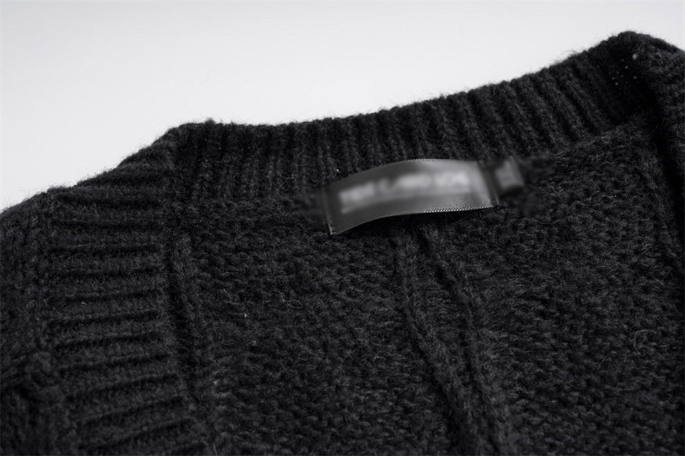 Lockerer lässiger Pullover Weste Weste Mantel