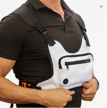 Fitness Weste Tasche Sport Lauf Brust Taschen