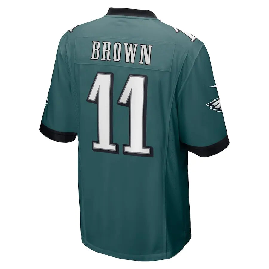 Philadelphia Eagles AJ Brown Mitternachtsgrünes Trikot für Herren