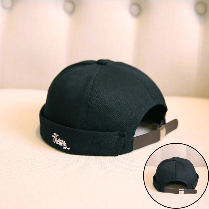 Retro Melon Hat Male Four Seasons Hip-hop Korean Version Of Beret Hat Street Hipsters Hats Without Eaves Landlord Women