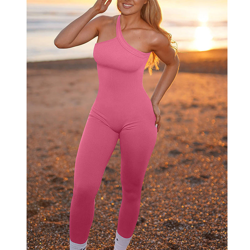 Europäischer und amerikanischer hochelastischer Jumpsuit für Damen
