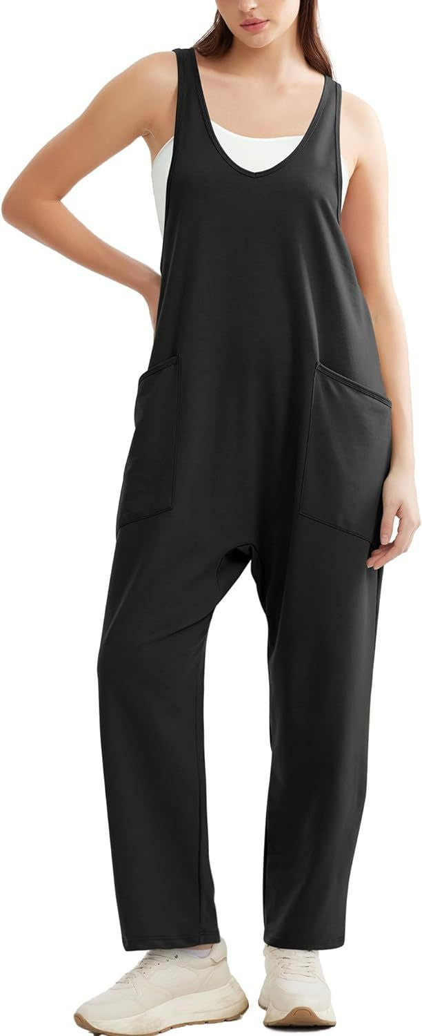 Lässiger Strick-Overall mit Weste und Tasche